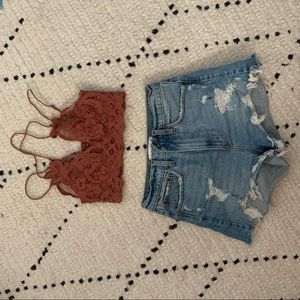 Abercrombie High Rise Mom Short size 25/0